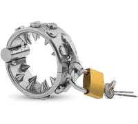 Anillo de acero inoxidable para el pene, anillo para el escroto con púas, anillo para testículos, tortura para el pene, estimulación del pene CBT, juguete sexual, bondage, bloqueo de castidad, juguete
