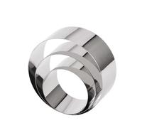 Anillo de Acero Inoxidable para Mousse Juego de 3 moldes redondos acero inoxidable for tartas, 6, 8 y 10 cm, reutilizables, for hornear mousse, accesorios cocina