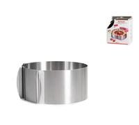Anillo De Acero Inoxidable Redondo Ajustable De Cm 16 A Cm 30, Altura Cm 8,5