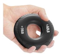 Anillo de agarre de fuerza, anillo de ejercicio para manos | Mango de ejercicio para brazo de doble resistencia | Entrenador de fuerza de agarre de silicona, abrazadera de prensa de fuerza portátil