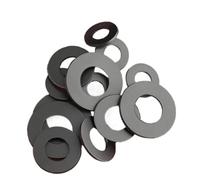 Anillo de aislamiento de arandela plana de nailon negro M2-M20