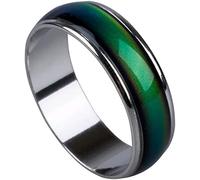 Anillo de aleación unisex de moda que afecta la temperatura del color, estado de ánimo mágico, sensación emocional, tamaño 9, práctico y profesional