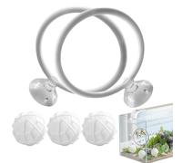 Anillo De Alimentación Betta - Círculo De Alimentos Flotantes, Juguete De Juego De Acuario, Decoración De La Bola De Filtro | El Anillo De Juego De Succión Interactivo Promueve El Comportamiento Activ