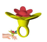 Anillo de alimentación de colibrí, alimentador de anillo de colibrí | Anillo de cargadores de aves portátiles portátiles - Silicone Hand Creative Feeder Perch, herramientas de alimentación salvaje par