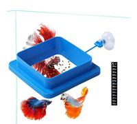 Anillo de alimentación de peces, comedero flotante cuadrado grueso, reduce los residuos y mantiene la calidad del agua, para copos y alimentos flotantes para peces, para Guppy, Betta, Goldfish, etc