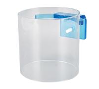 Anillo de Alimentación para Peces, Alimentador Flotante de Acrílico Transparente Resistente para Peceras, Círculo de Comida para Acuarios - Control de Alimentación Preciso, Diseñ (Ellos)