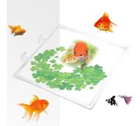 Anillo de alimentación para tanque de peces, anillo de alimentación flotante para acuario con succión para betta, tetra y | Anillo de control de plantas para alimentos para peces, control de coral