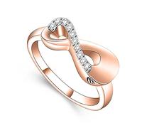 Anillo de anillo seres queridos cenizas anillo de urna de cremación para mujeres joyas conmemorativas de dedo, 8