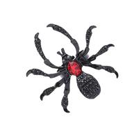 Anillo de araña de Halloween para mujer, anillo de araña vintage ajustable, disfraz gótico, anillos de dedo de Halloween, anillos de araña ajustables abiertos con diamantes de imitación decoración