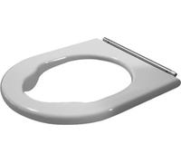 Anillo de asiento de inodoro Duravit Starck 3 Vital, bisagras de acero inoxid...