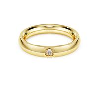 Anillo de banda Eternity, Diamantes creados en laboratorio (peso total de 0,05 quilate), Forma redonda, Oro amarillo de 18 quilates 58
