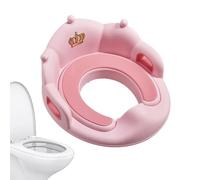 Anillo de baño para niños pequeños: cojín de asiento suave para ir al baño con base no deslizante, diseño de corona para niños | Entrenador de baño portátil para viajar, almohadilla para ir al baño de