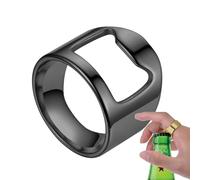Anillo de barman Duroecsain Anillo de barman Abrebotellas - Anillo de fiesta versátil y creativo | Elegante anillo de barman de acero titanio, abridor de botellas de cerveza portátil creativo para
