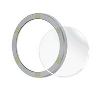 Anillo de bisel compatible con CMF Watch Pro 2, anillo de bisel de acero inoxidable, cubierta adhesiva antiarañazos y protector de colisión, reloj inteligente CMF Watch Pro 2 (verde plateado)
