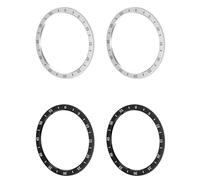Anillo de bisel compatible con Samsung Galaxy Watch 6 Classic 43 mm/47 mm reloj inteligente anillo de estilo anillo cubierta adhesiva resistente a los arañazos protección de acero inoxidable para