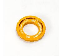 Anillo de bloqueo central de bicicleta, bloqueo de freno de disco, adaptadores de freno de disco de cubo de bicicleta, conversión de bloqueo central de bicicleta de montaña (dorado)