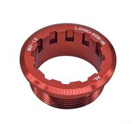 Anillo de bloqueo de casete de aluminio CNC para 12 velocidades para bujes de bicicleta MicroSpline compromiso fiable y rendimiento resistente (rojo)