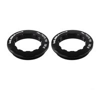 Anillo de bloqueo de casete de bicicleta 7075 Aleación de aluminio para volante 11t, contratuerca antideslizante mecanizada CNC con acabado anodizado, negro (negro)