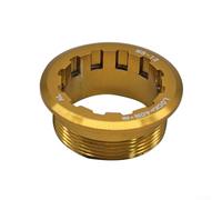 Anillo de bloqueo de casete de bicicleta para MicroSpline 12 velocidades resistente a la corrosión CNC cubierta de volante de aluminio, perfecto para entusiastas del ciclismo (dorado)