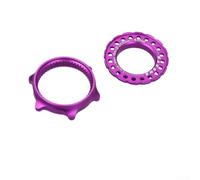 Anillo de bloqueo de seis pernos, adaptador de bloqueo central a seis pernos, cubierta de freno de disco ligero, anillo de bloqueo de aleación de aluminio, conversión de freno de bicicleta de montaña