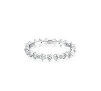 Anillo de boda, anillos elegantes para mujer, lazo con moissanita, regalos únicos para amigas y mujeres, H 1/2, Oro blanco de 9 quilates, Moissanita