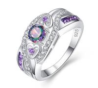 Anillo de boda con circonio relleno de circonio trenzado ancho 925, anillo de boda, compromiso, regalo de joyería, 9