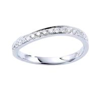 Anillo de boda para hombre, anillo de compromiso de diamantes para mujer, oro blanco y PT950 con diamante de 0,19 ct talla sólida no chapada moda para hermanas graduación joyería, 50, Pt950, Diamante
