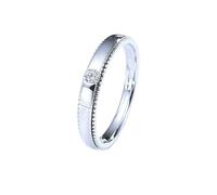 Anillo de boda para mujer, anillo de compromiso para mujer con diamantes de oro blanco y Pt950, regalos únicos para amigas y mujeres, H 1/2, Oro blanco de 9 quilates, Diamante