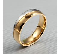 Anillo de Boda para Mujeres y Hombres Color Dorado, Joyería de y Amor, Anillo de Acero Inoxidable 316L, Regalo para de San Valentín
