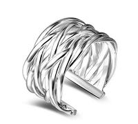 Anillo de calidad premium unisex ajustable elegante gótico punk tarjetas modelo señora joyas hombres regalo de amorBella y hábil.