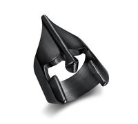 Anillo de casco espartano de guerrero vikingo de fe étnica nórdica, para hombre, estilo retro, acero inoxidable, máscara de motociclista, anillo vikingo, joyería de regalo, 10, Acero inoxidable