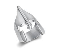 Anillo de casco espartano de guerrero vikingo de fe étnica nórdica, para hombre, estilo retro, acero inoxidable, máscara de motociclista, anillo vikingo, joyería de regalo, 11, Acero inoxidable
