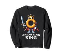 Anillo de Cebolla King Funny Fried Onion Rings Food Sudadera