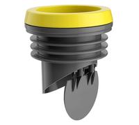 Anillo de cera para inodoro, sello de anillo de cera para brida de inodoro con válvula de prevención de reflujo, a prueba de olores y fugas para líneas de desechos de 3, 2-4 pulgadas