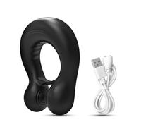 Anillo de cierre Anillo de bloqueo de Control remoto Para hombres masturbador máquina sexual retardo motores dobles potente anillo vibratorio para pene juguete sexual Para parejas