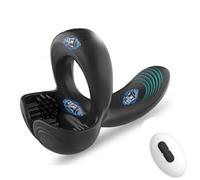 Anillo de cierre Anillo de bloqueo vibratorio masturbador Para hombres adultos juguetes sexy retardante Control remoto máquina sexual juguete sexual Para hombres anillo de amor