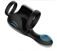 Anillo de cierre Anillos vibrantes Para hombres pareja vibrador hombres grandes pene trasero Sextoy anillo de pene masculino juguetes masturbadores para hombres