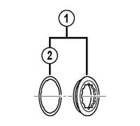 SHIMANO Anillo de Cierre+ Espaciador Componentes y repuestos para Bicicletas, Adultos Unisex, Multicolor, Talla única