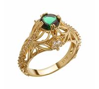 Anillo de circonita ajustable para la ansiedad, anillo unisex con cuentas, joyería creativa, anillos de amor propio, C, Metal, Sin piedras preciosas