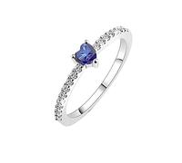Anillo de circonita de imitación de amor completo para niñas y mujeres, anillo de círculo abierto, 10, Metal, Sin piedras preciosas