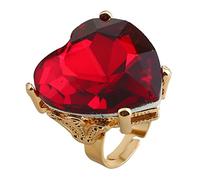 Anillo de citas en forma de corazón, anillo abierto dulce, anillo ajustable, anillo abierto ajustable, material de aleación, regalo de joyería