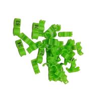 Anillo De Clip Canario De 20 Piezas, Diámetro Interior De 2,7/3/4/4, 5/5Mm, Anillos Para Pata De Loro Pequeño, Anillos Para Patas De Pájaros, Anillo Con Clip Para Pájaros,Verde,3mm