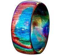 Anillo de cóctel de resina de plástico transparente estilo océanoUn diseño simple y refinado
