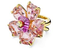Anillo de cóctel Idyllia, Flor, Rosa, Acabado en oro de 18 quilates 58