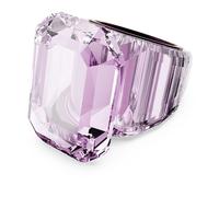 Swarovski Anillo de cóctel Lucent, Talla octogonal, Rosa