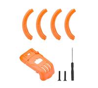 Anillo de colisión de hélice para DJI Avata 2, cubierta de hélice, accesorios de protección para drones (funda protectora naranja + cubierta protectora de batería)