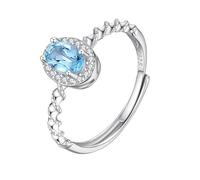 Anillo De Compromiso Con Rubí De Corte Ovalado En Plata De Ley 925 Para Mujer, Anillo De Eternidad Con Giro Infinito, Anillo De Compromiso De Cóctel Con Circonita Cúbica, Anillo De Boda Para Ella