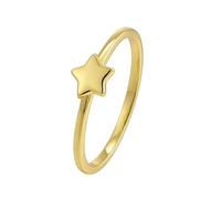 Anillo de compromiso de oro, anillos de amistad, estrella de oro amarillo, regalos para mujer, J 1/2, Oro amarillo de 14 quilates, No es una piedra preciosa