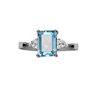 Anillo de compromiso de plata de ley 925 para mujer, 3 colores, joyería de disfraz para adolescentes, 7, Metal, Sin piedras preciosas