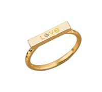 Anillo de Compromiso Mujer Oro 18K, Anillo de Promesa Blanco Moissanita Clásico Oro Amarillo 750 Talla 25